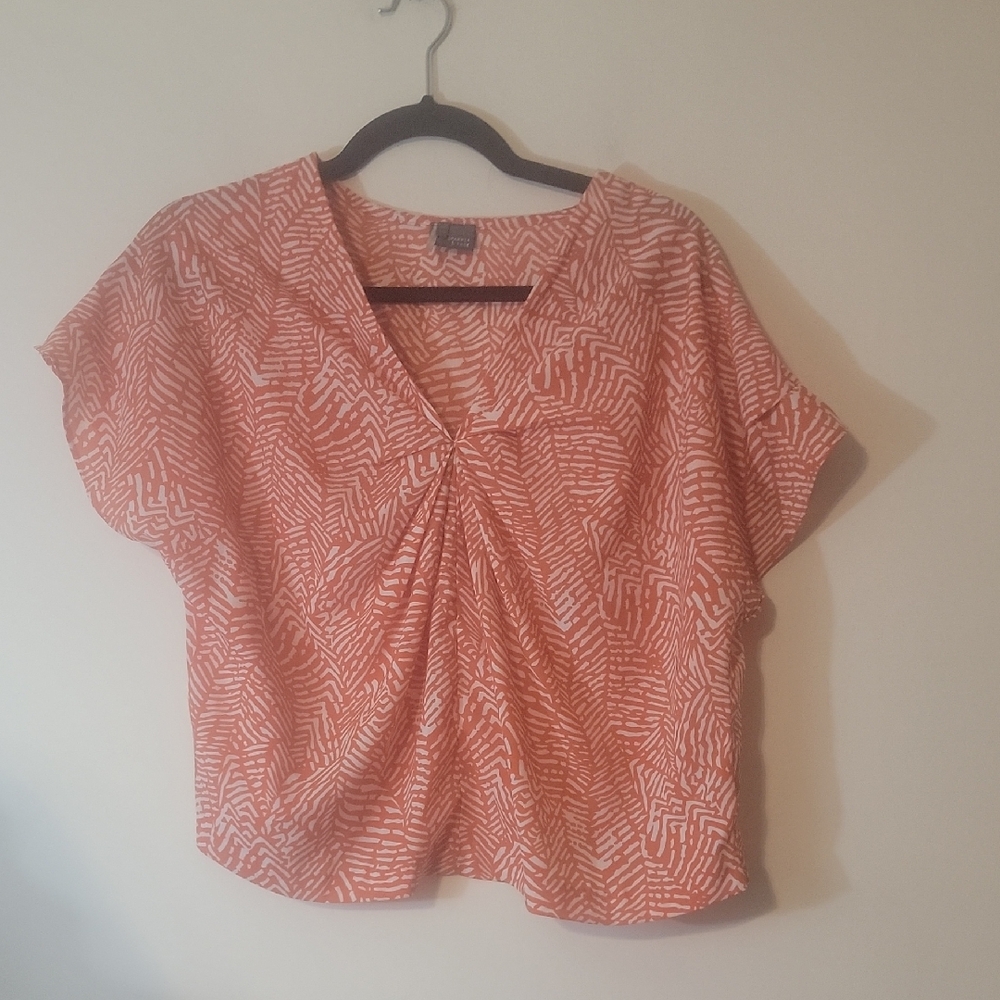 Sparkle & Fade Women's Orange Patterned Top